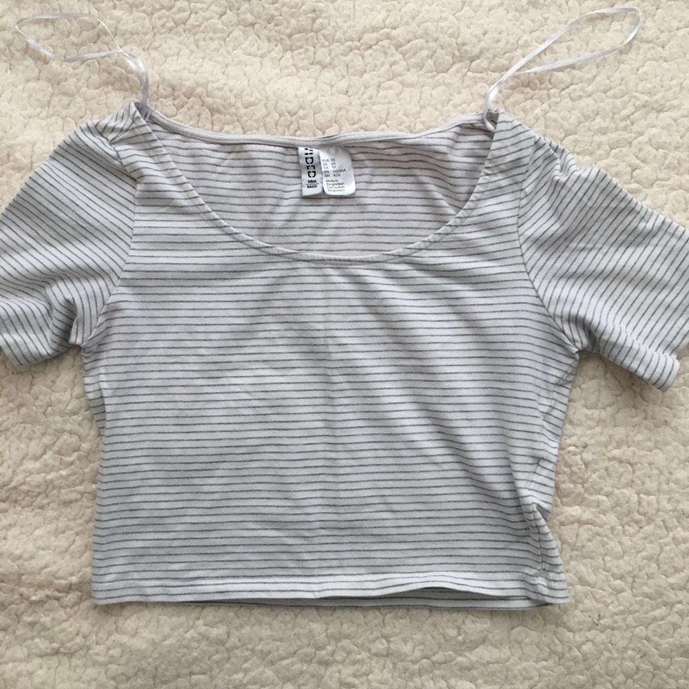 Striped crop top
